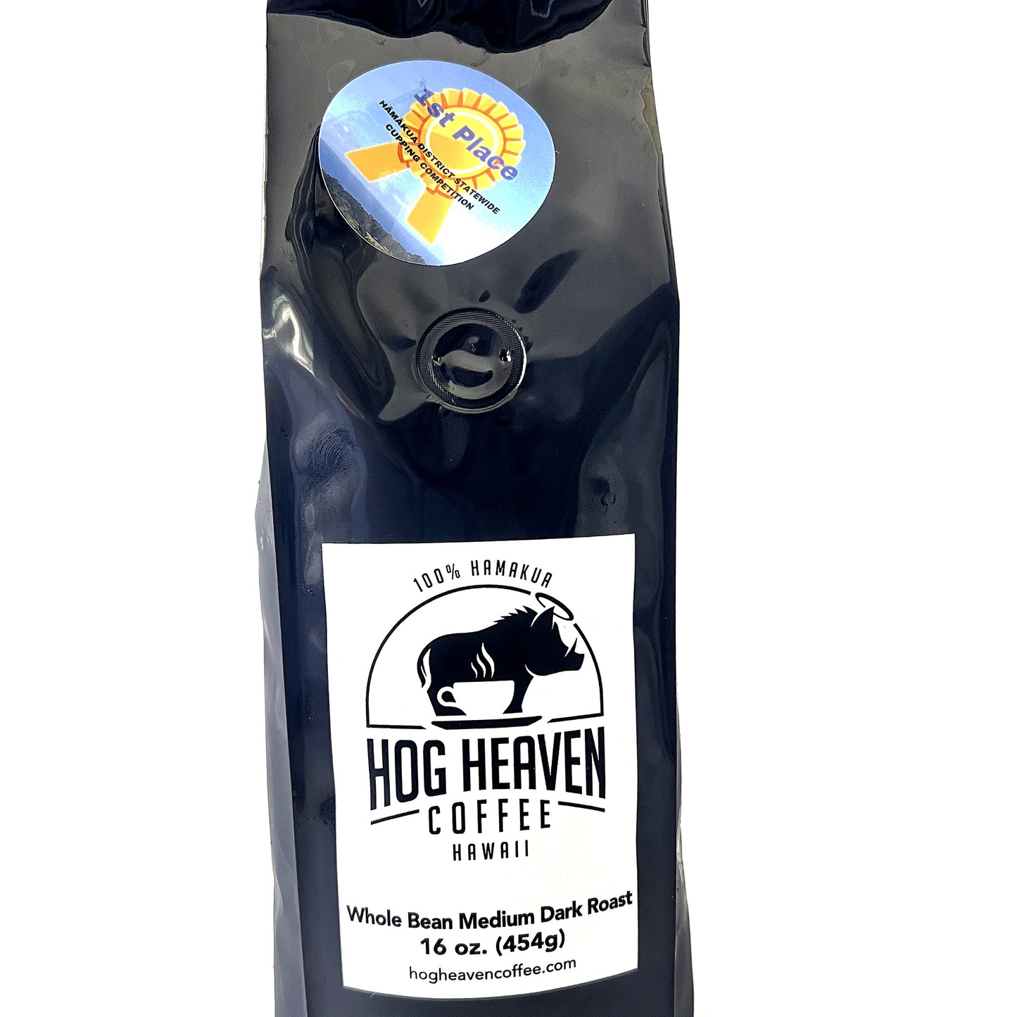 Hog Heaven Coffee Hāmākua Medium Dark roast 16oz bag
