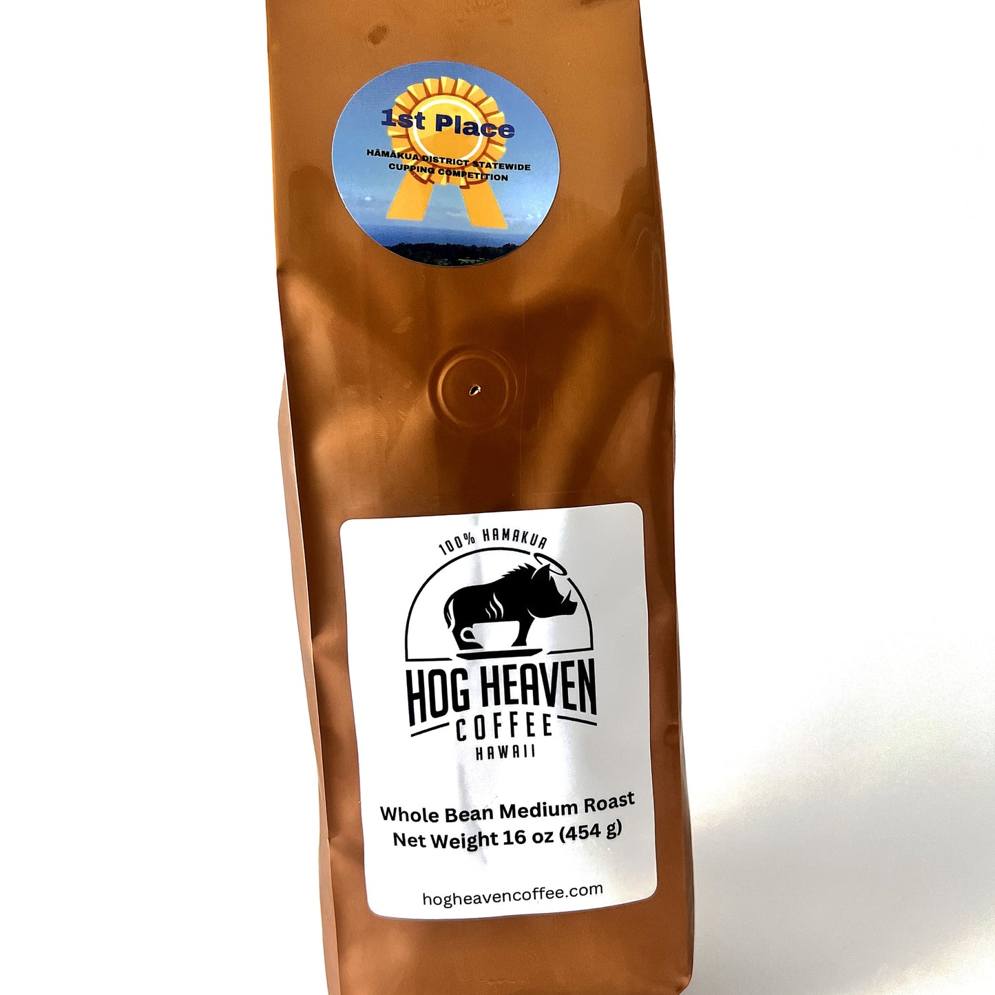 Hog Heaven Coffee Hāmākua medium roast 16oz bag