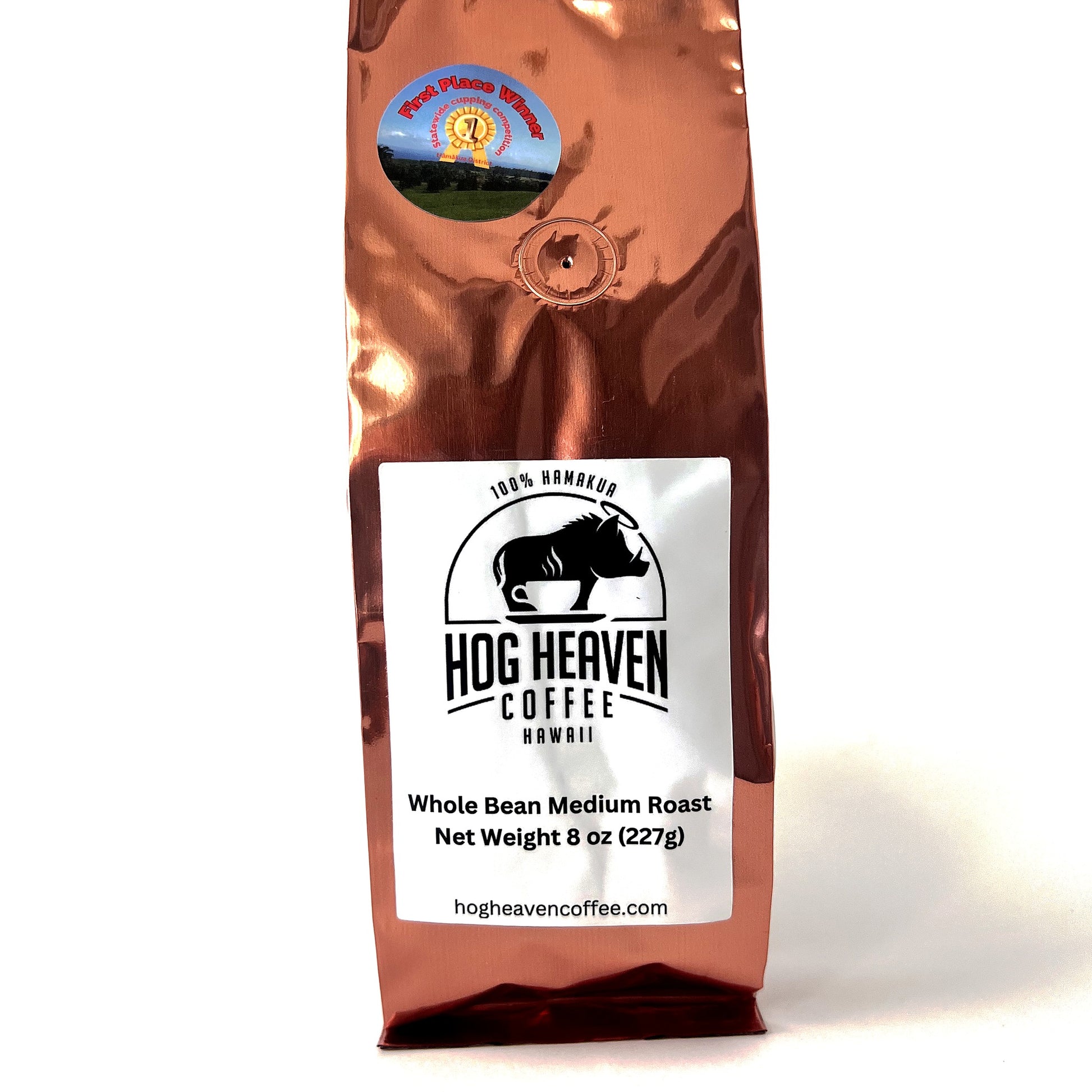 Hog Heaven Coffee Hāmākua medium roast 8oz bag